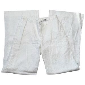 |EUC| LUCY & LAUREL Linen High Rise Wide Leg Pants